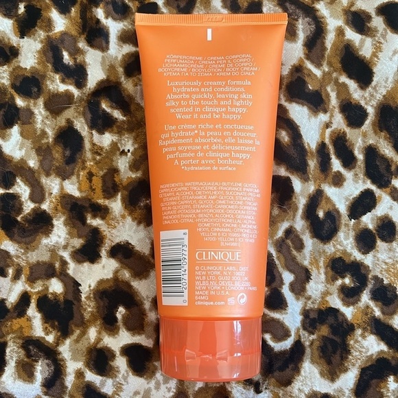 Brand New Clinique Happy Body Cream Rich Moisturizer Citrus Floral 6.7 Fl Oz - Picture 2 of 9